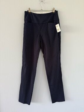 NEW Swing Control Textured Navy Slim Pants